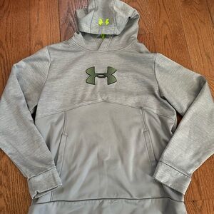 Under Armour Gray and Neon Green Hoodie